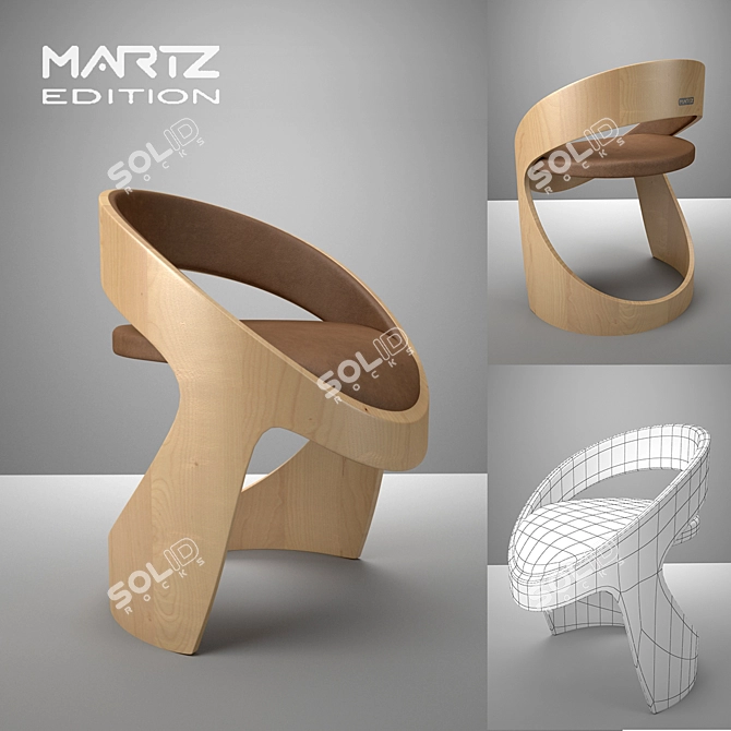 Elegance meets Comfort: PROFI Chair 3D model image 1