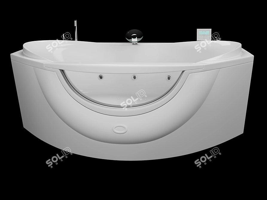 Luxury Akvamara Bathtub 3D model image 1