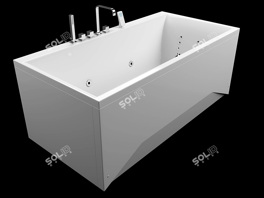 Luxury Armada Bathtub 3D model image 1