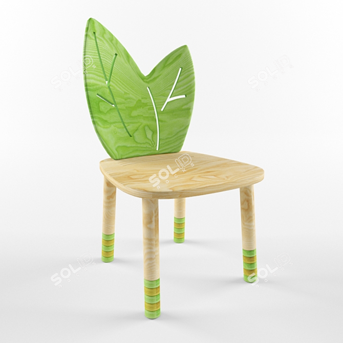 HABA ROBINSON | Fun and Versatile Children's Chair 3D model image 1