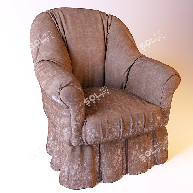 Elegant Comfort: Marvelous Armchair 3D model image 1