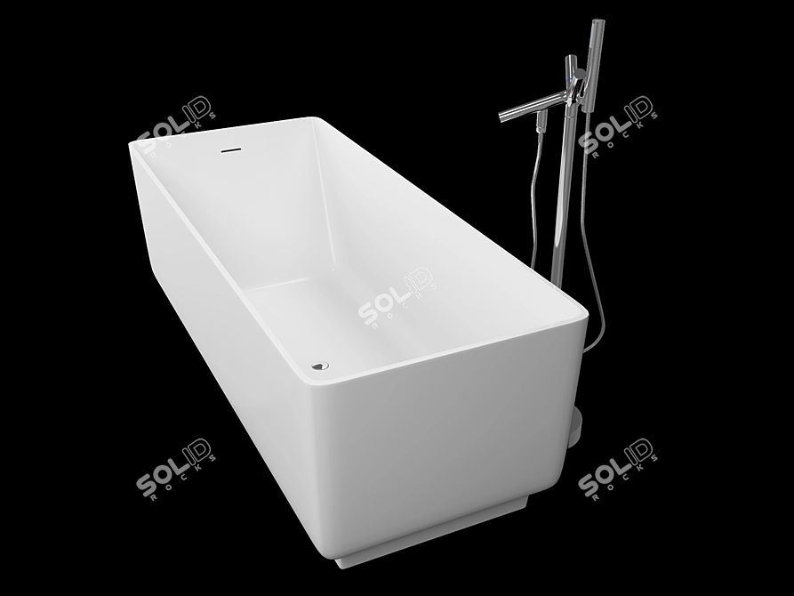 Title: PROFI Mono Bathtub 3D model image 1