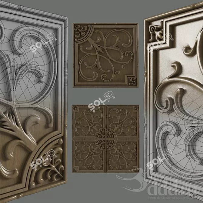 Mirror Seal Brown 3D model image 1