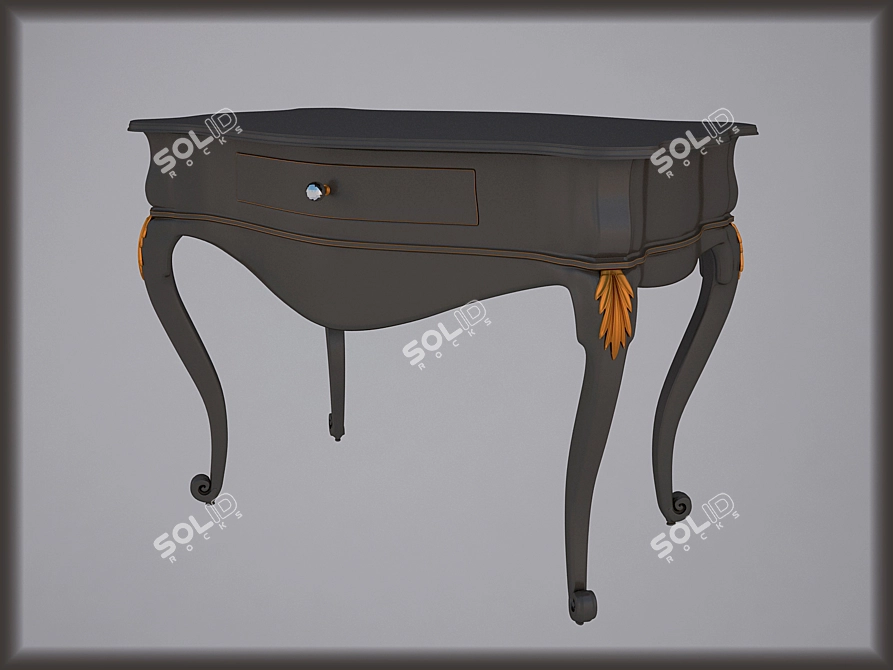 Classic Style Console: Timeless Elegance 3D model image 1