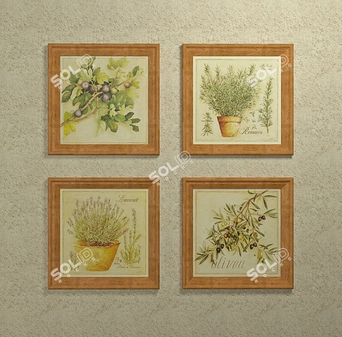  Provence-inspired Paintings 3D model image 1