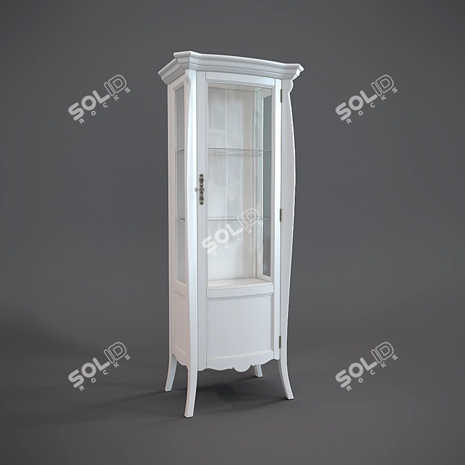 Adalia PV751b-1: Sleek and Spacious 750mm Bathroom Cabinet 3D model image 1