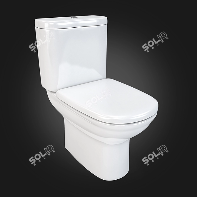 Roca Giralda Toilet 3D model image 1