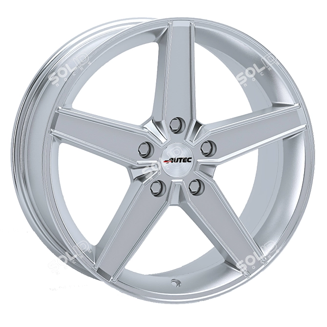 Authentic German Autec Wheels 3D model image 1