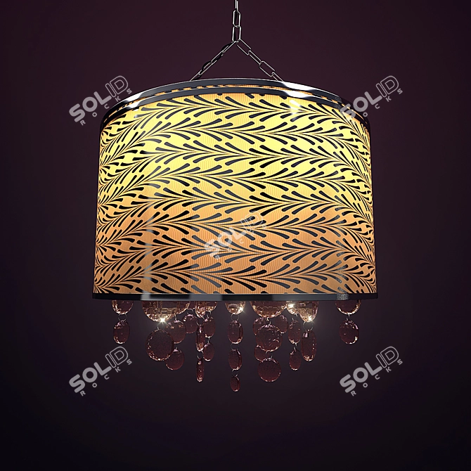 Elegant Odeon Light Fixture 3D model image 1