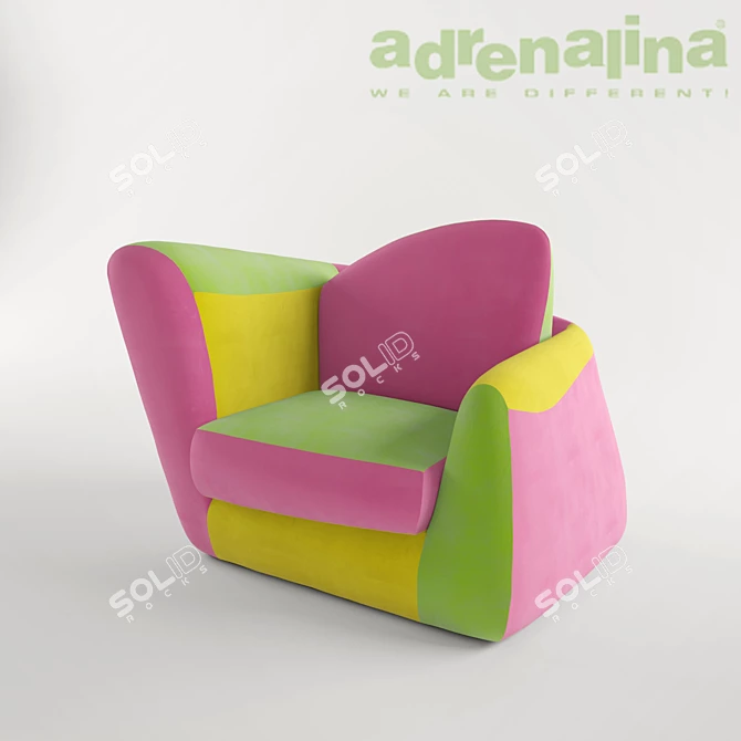 Italian Symbol: Adrenalina Chair 3D model image 1