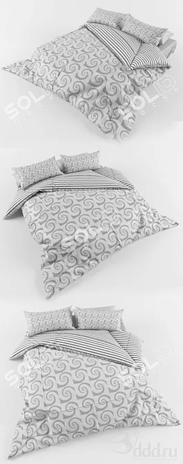 Cozy Dreams Bed Linen 3D model image 1
