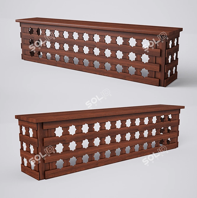 Vray Radiator Grille: Stylish Decor for Your Car 3D model image 1