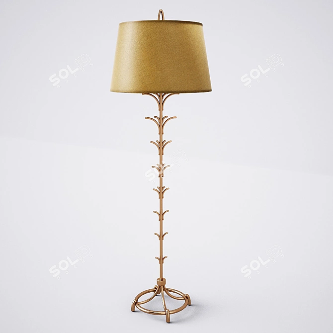 Elegant Vray Classic Floor Lamp 3D model image 1