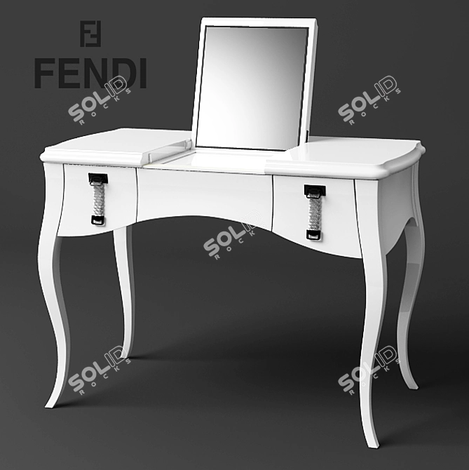 Fendi Lady Desk: Elegant and Luxurious 3D model image 1