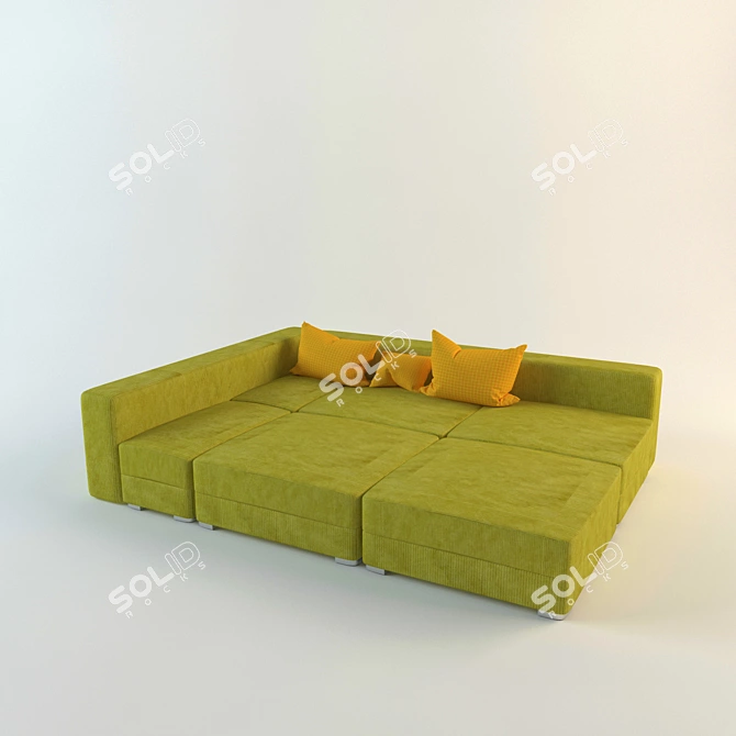 Modular Sofa - Flexible Comfort 3D model image 1