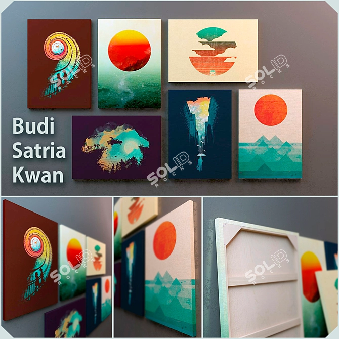 Budi Satria Kwan Art: Captivating Paintings 3D model image 1