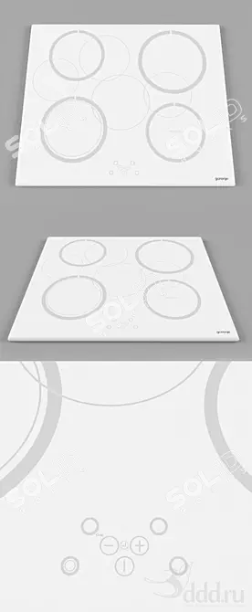 Gorenje IT 612 SYA: Quick & Efficient Cooking 3D model image 1