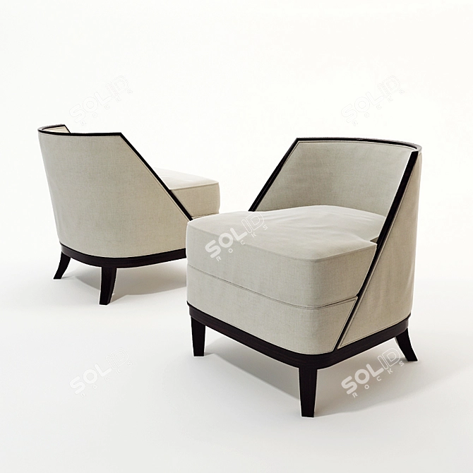 Especial Lounge Chair: Modern Comfort 3D model image 1