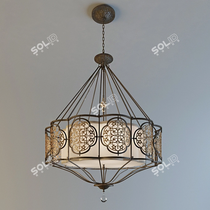 Elegant Marcella Pendant Light 3D model image 1