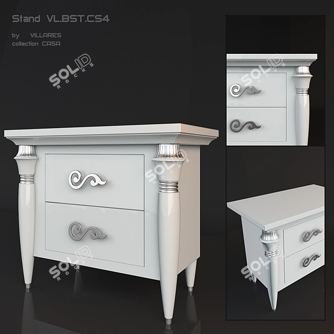 VILLARES CASA Bedside Table 3D model image 1