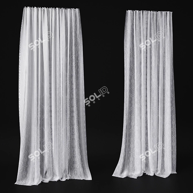 Elegant Vray Tulle: Perfect for any occasion! 3D model image 1