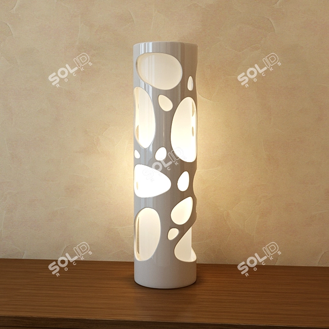 Elegant Glow: Decorative Table Lamp 3D model image 1