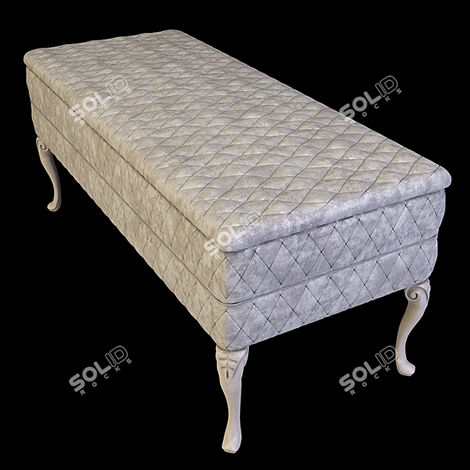 Vintage-inspired Bench by Savio Firmino 3D model image 2