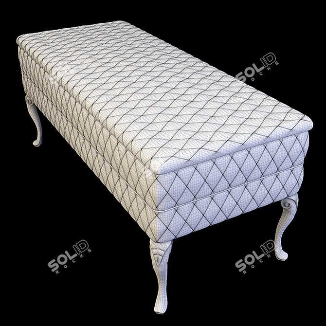 Vintage-inspired Bench by Savio Firmino 3D model image 3