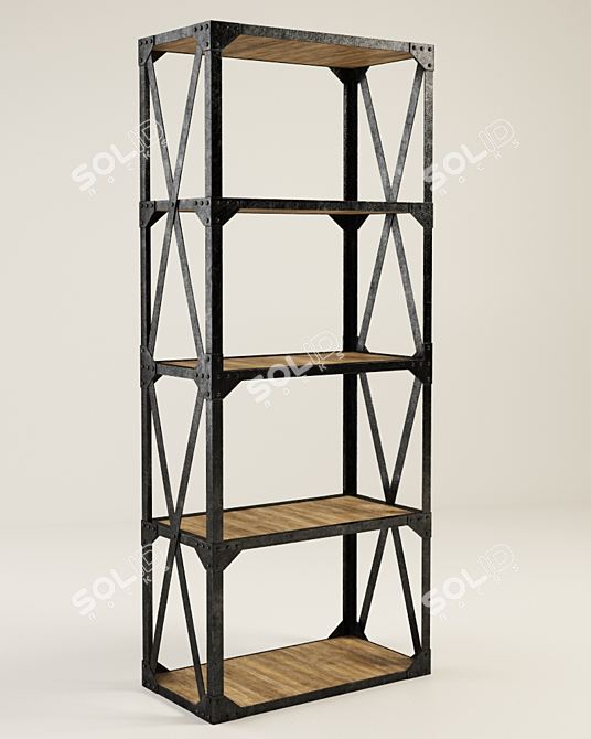 Gramercy Tower Bookshelf: Stylish, Spacious, and Versatile 3D model image 1