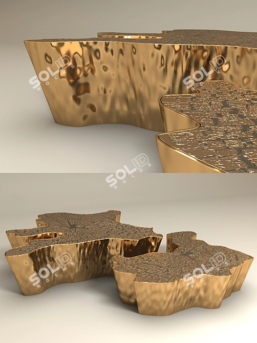 Elegant Eden Center Table 3D model image 1