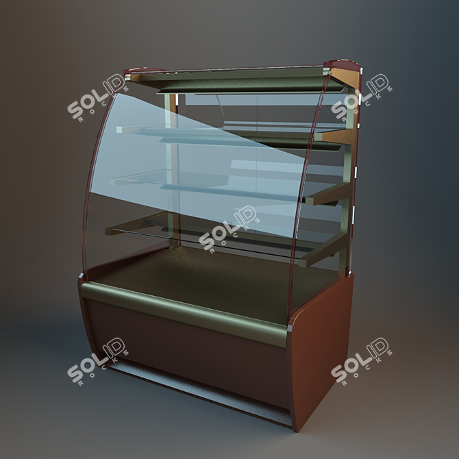 Soviet Style Display Stand 3D model image 1