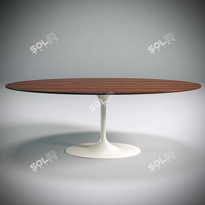 Tulip Dining Table: Sleek, Stylish, and Spacious 3D model image 1