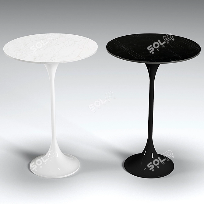  Elegant Tulip Coffee Table 3D model image 1