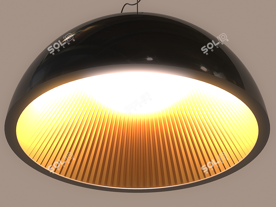 Modern LED Lamp 3D model image 1