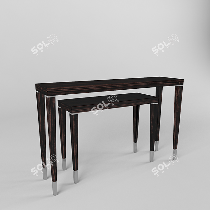 Luxurious Fendi Dedalo Console 3D model image 1