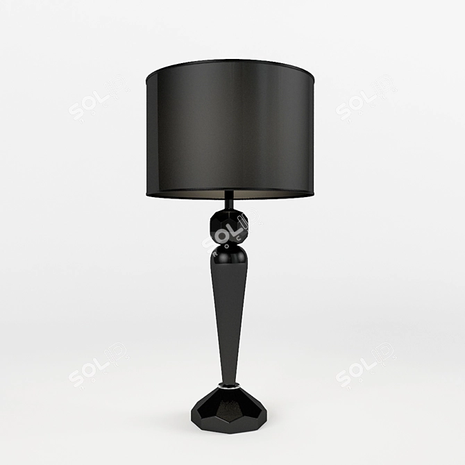 Luxury Fendi Diamond Lamp - Exquisite Murano Glass 3D model image 1
