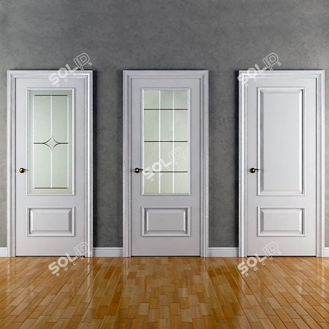 Grenada Alexandria Doors: Elegant and Functional 3D model image 1