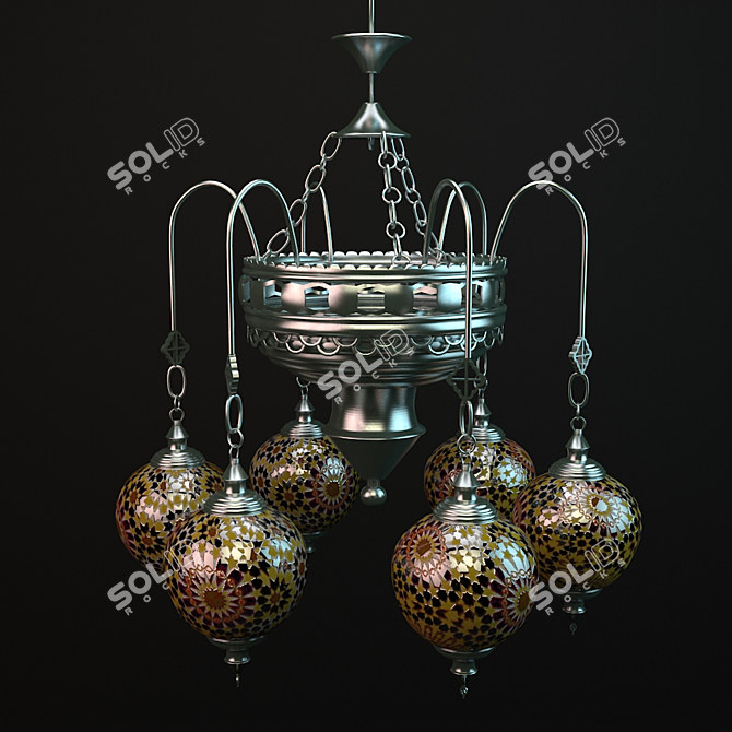 Moesia Kandela: Elegant Tall Table Lamp 3D model image 1