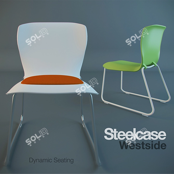 Steelcase Westside Dynamic Chair 3D model image 1