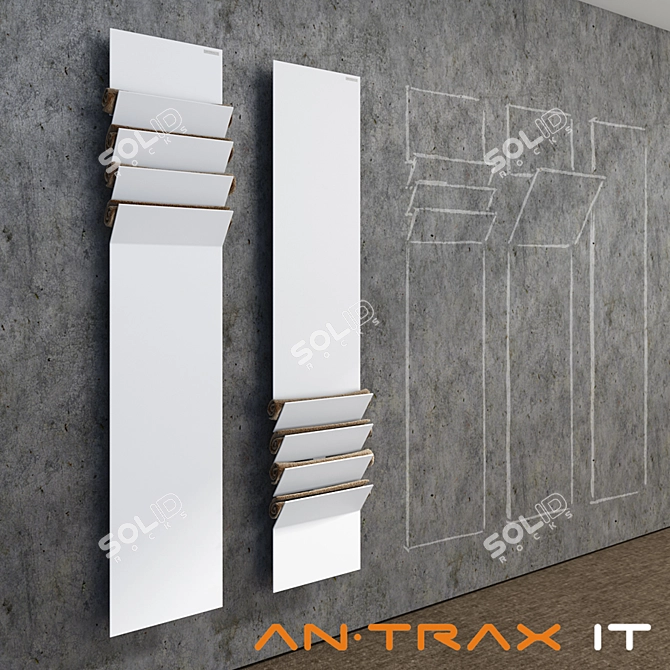 An-Trax FLAPS Towel Warmer 3D model image 1