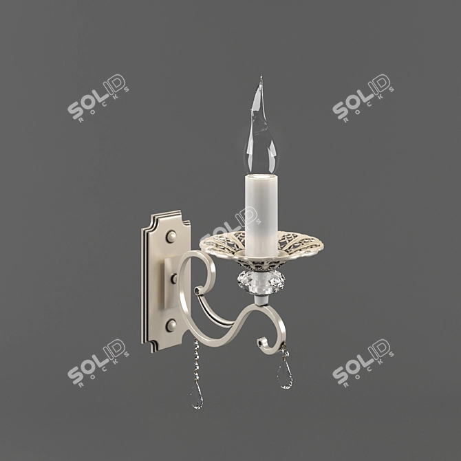 Elegant 3-Light Sconce: ARM247-01-G 3D model image 1