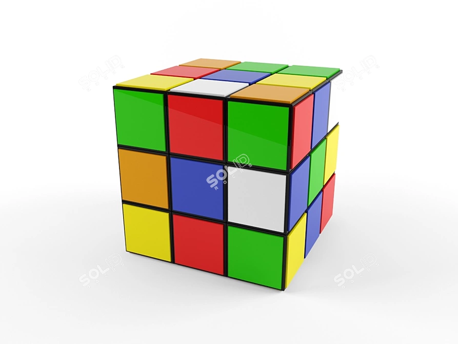 Cubical Puzzle: A Simple Twist 3D model image 1