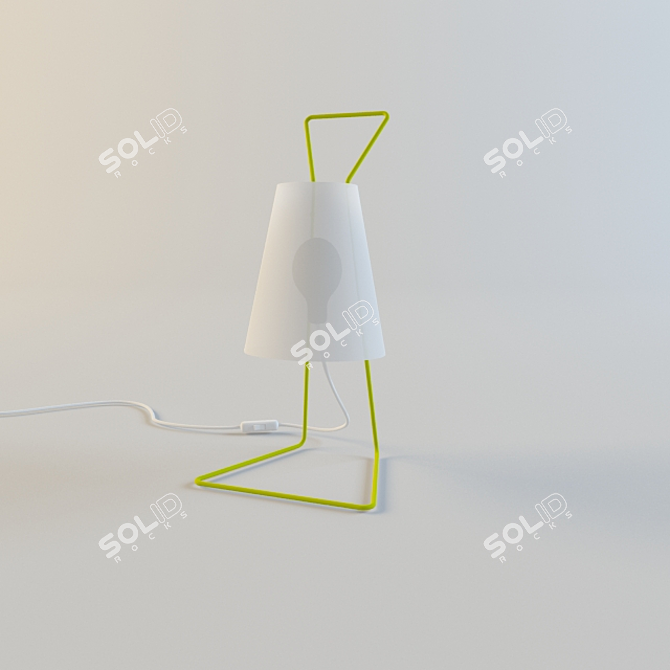 Elegant Italian Cleo Table Lamp 3D model image 2