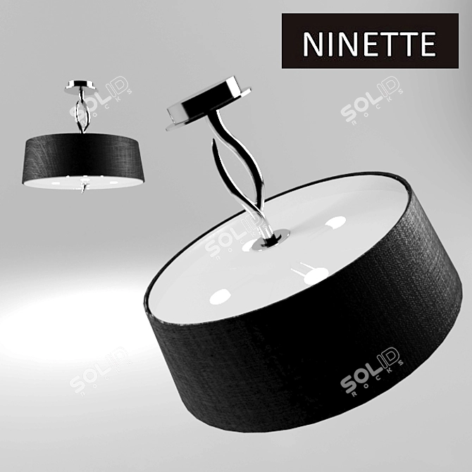 Elegant Ninette Chandelier 1918 3D model image 1