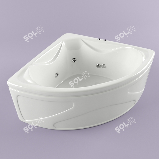 Relax in Riola: Acrylic Bath 3D model image 1