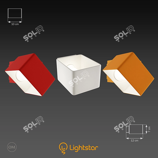 Sleek Lightstar Art: Modern Illumination 3D model image 1