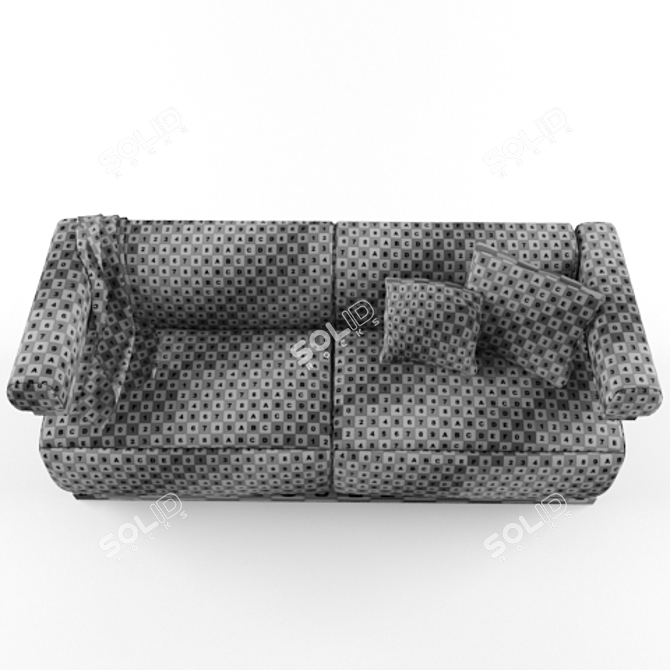 Classic Bauhaus Weimer Sofa 3D model image 2