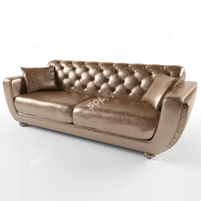 Luxury Helen Divan: Elegant Comfort 3D model image 1