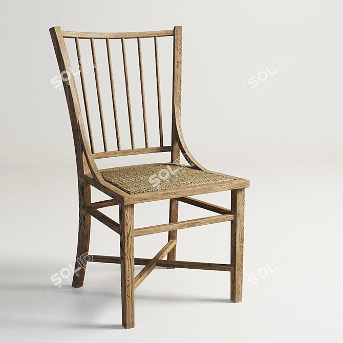 Elegant Marseille Chair by Gramercy Home 3D model image 1