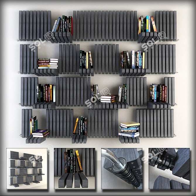 Handmade Transforming Bookshelf 3D model image 1